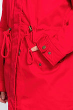 Fleece Lined Fur Hoodie Utility Jacket