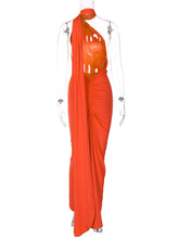 Feminine backless pleated slim fit sleeveless dress