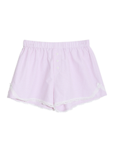Women's lace shorts wear elastic waist striped casual pants