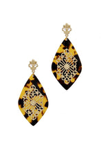 Teardrop Moroccan Pattern Earring
