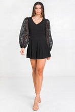 V Neckline Solid Romper