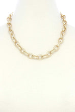 Circle Link Metal Necklacecircle Link Metal Necklace