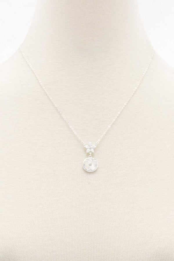 Double Flower Necklce