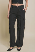 Full-length Tencel Pants With Cargo Pockets