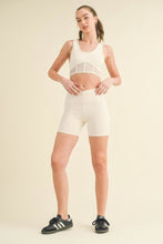 Ruched Waist Biker Shorts