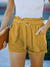 Women's Leisure Solid Woven Shorts for Four Seasons