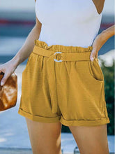 Women's Leisure Solid Woven Shorts for Four Seasons