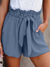 Women's Casual Cotton Blend Tie-Waist Shorts