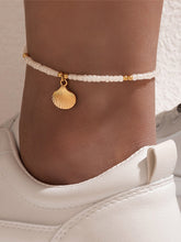 Simple Fashion Jewelry Shell Beaded Single Layer Anklet Beach Wind Rice Beads Foot Decoration