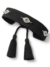 New metal devil's eye ethnic bracelet hand-woven diy bracelet jewelry (1 pack)