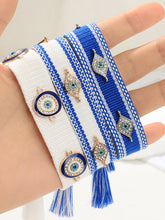 New metal devil's eye ethnic bracelet hand-woven diy bracelet jewelry (1 pack)