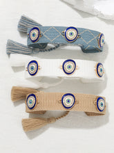 New metal devil's eye ethnic bracelet hand-woven diy bracelet jewelry (1 pack)