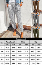 Ladies Casual Fashion Leopard Print Trousers