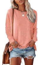 Women's Fashion Casual Solid Color Pocket Tops