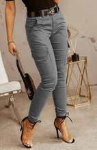 Ladies Casual Fashion Low Waist Skinny Pants