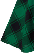 Ladies Casual Fashion A-Type Plaid Print Skirt