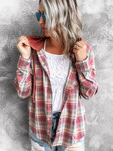 Women's Hoodie Button-Down Casual Shirt Jacket