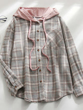 Women's Hoodie Button-Down Casual Shirt Jacket