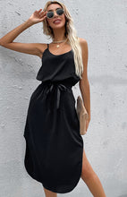 Women's Fashion Sleeveless Belted Dress