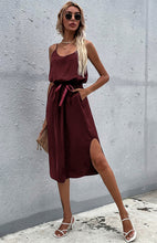 Women's Fashion Sleeveless Belted Dress