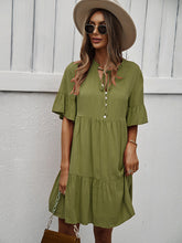 Women's spring and summer temperament casual solid color sexy dress