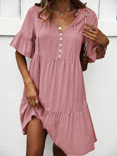 Women's spring and summer temperament casual solid color sexy dress