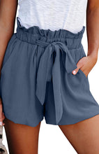 Women's Ruffled Tied Waist Solid Shorts