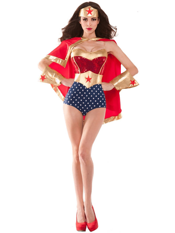 women's halloween cape supergirl costume