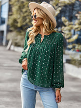 Chiffon Button-Up Long Sleeve Blouse