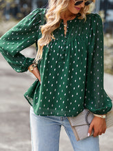 Chiffon Button-Up Long Sleeve Blouse