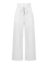 Women's trousers casual versatile wide leg trousers with belt