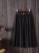 Women Casual Elastic Waist Knit Skirt