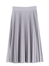 Women's Pleated Knit Midi Skirt Spring-Summer