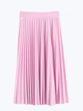 Women's Pleated Knit Midi Skirt Spring-Summer