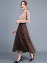 Women's Chiffon Woven A-Line Skirt