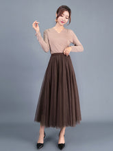 Women's Chiffon Woven A-Line Skirt