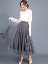 Women's Chiffon Woven A-Line Skirt