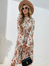 Floral Print Casual Long Sleeve Dress