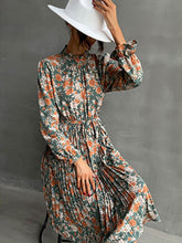 Floral Print Casual Long Sleeve Dress