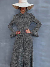 Women’s Floral Print Long Sleeve Maxi Dress