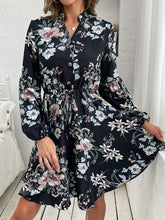 Women's Floral Print Long Sleeve Dress