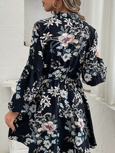 Women's Floral Print Long Sleeve Dress