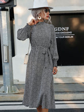 Elegant Knit Long-Sleeve Midi Dress