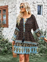 Bohemian Print Vacation Dress for Women