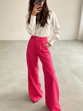 Temperament commuter suit pants women's casual all-match slim straight trousers