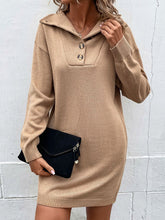 Chic Casual Knit Sweater Dress