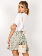 Ladies High Waist Ruffled Floral Printed A-Line Skirt