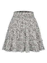 Ladies High Waist Ruffled Floral Printed A-Line Skirt