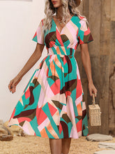 Geometric Print Vacation Midi Dress