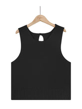 Women's Solid Color Casual Knit Button Vest